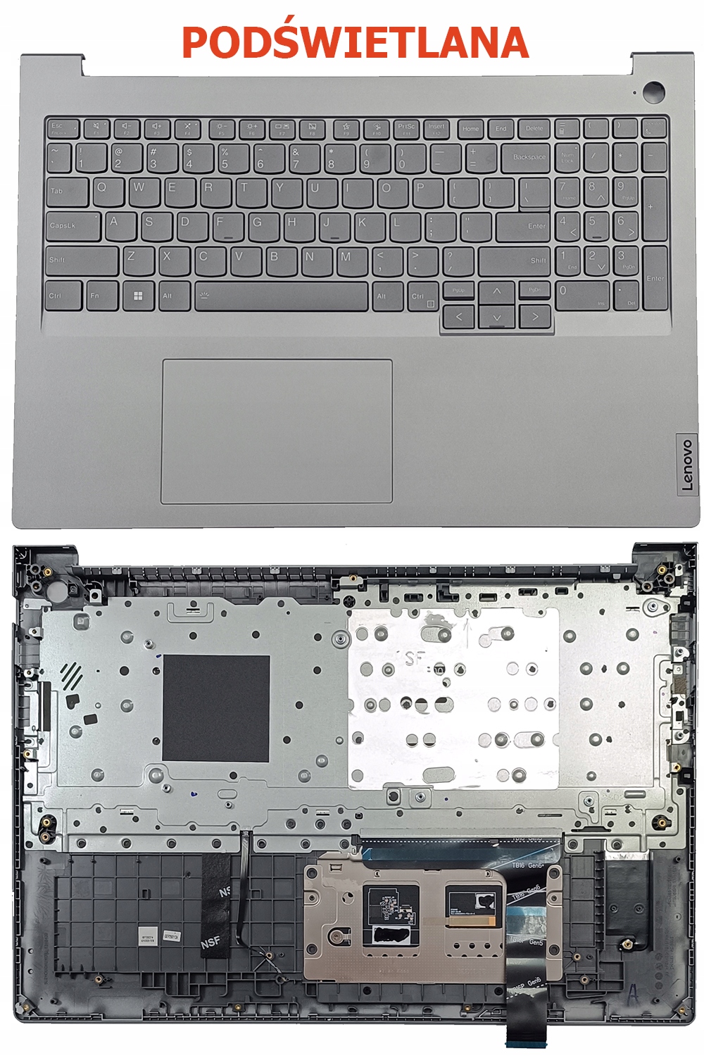 Nový Palmrest Puzdro Klávesnica 46M.0TFCS.B095 Lenovo 5CB1P01389 Pods.