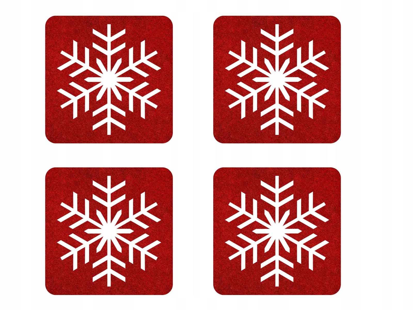 

Podstawki z filcu na Boże Narodzenie Święta 10 cm