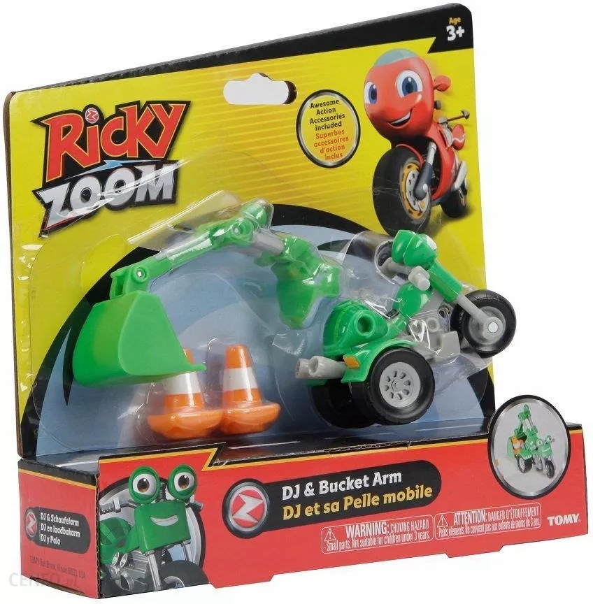 リッキートム Tomy Ricky Zoom Motor Scootio z akcesoriami - Ceny i opinie
