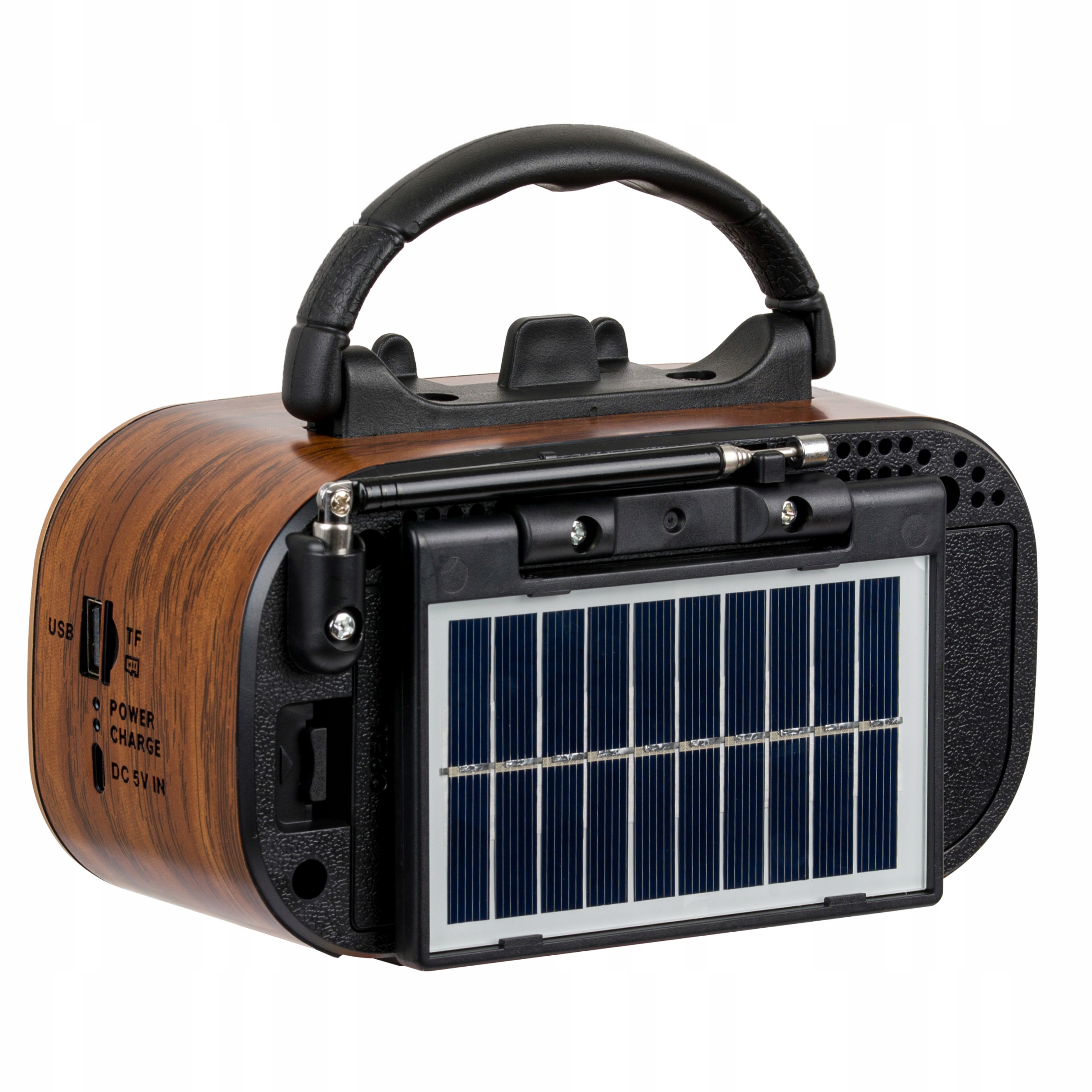 Retropolis AUSTIN Vintage Radio Retro Solar USB microSD Bluetooth 1200mAh Radio AM FM SW