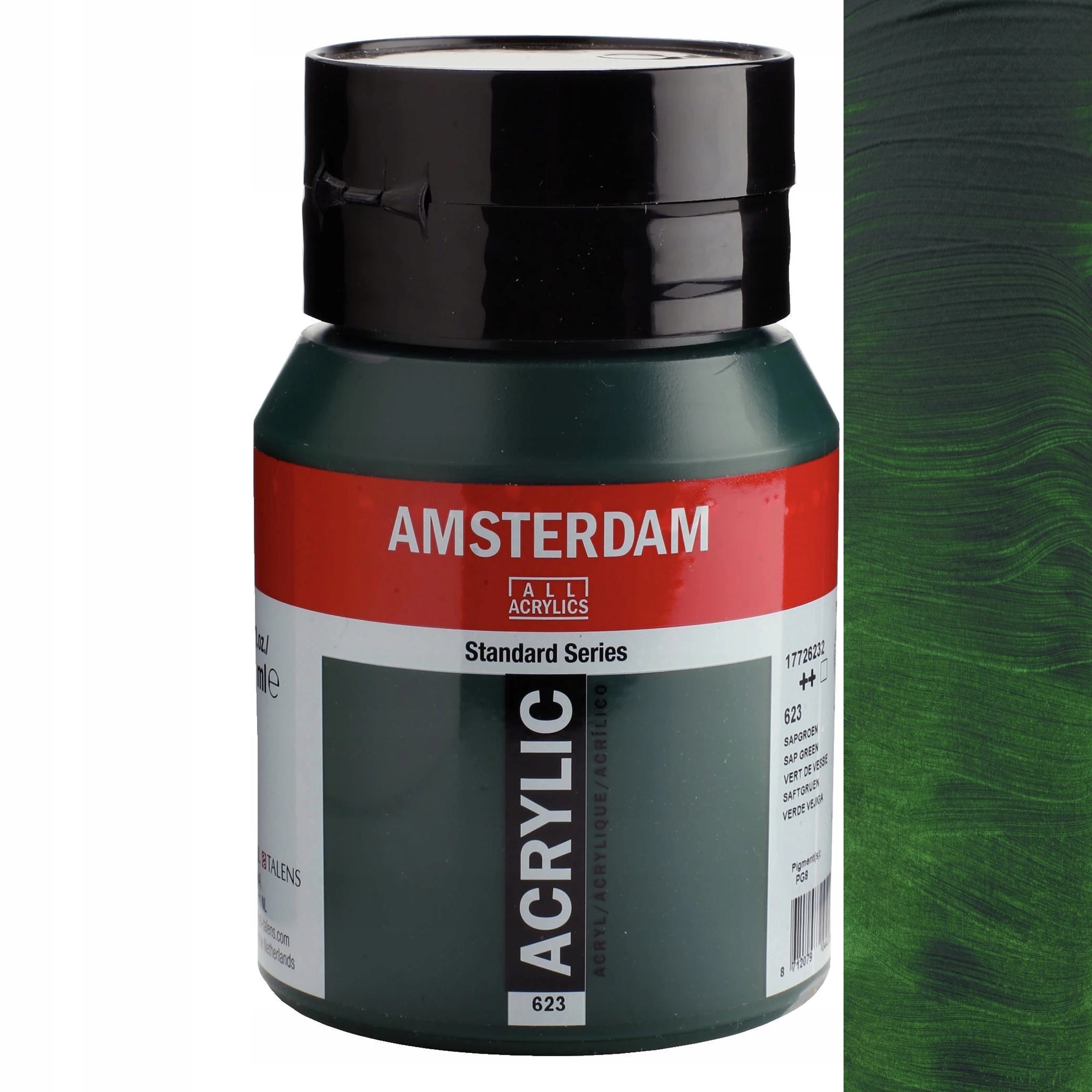 Barva akrylová Talens Amsterdam Zelená Šťavnatá 500 ml. č. 623