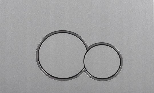 Tlačítko Simba chrom mat pro Wc stojan Geberit Duofix Basic UP100 Delta