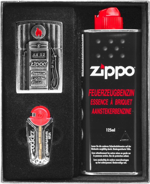 Zestaw ZIPPO Zapalniczka GAS PUMP EMBLEM prezentowy*nr1