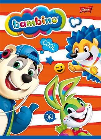 

Bambino Zeszyt A5/16k Linia Podwójna Laminowany