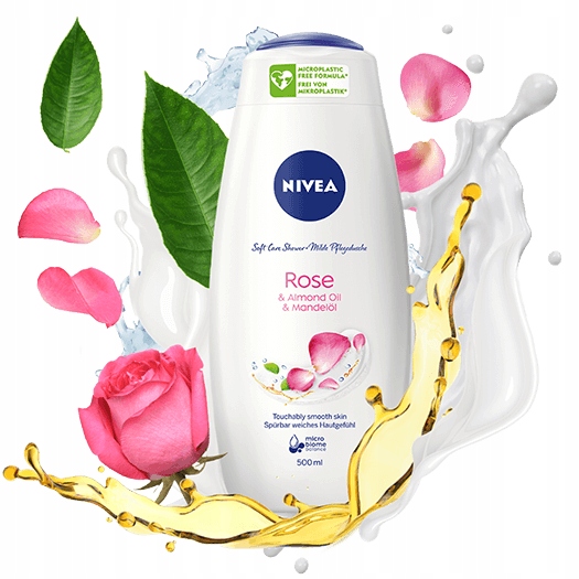 NIVEA ŻEL POD PRYSZNIC DAMSKI ROSE ALMOND OIL 500ML Marka Nivea