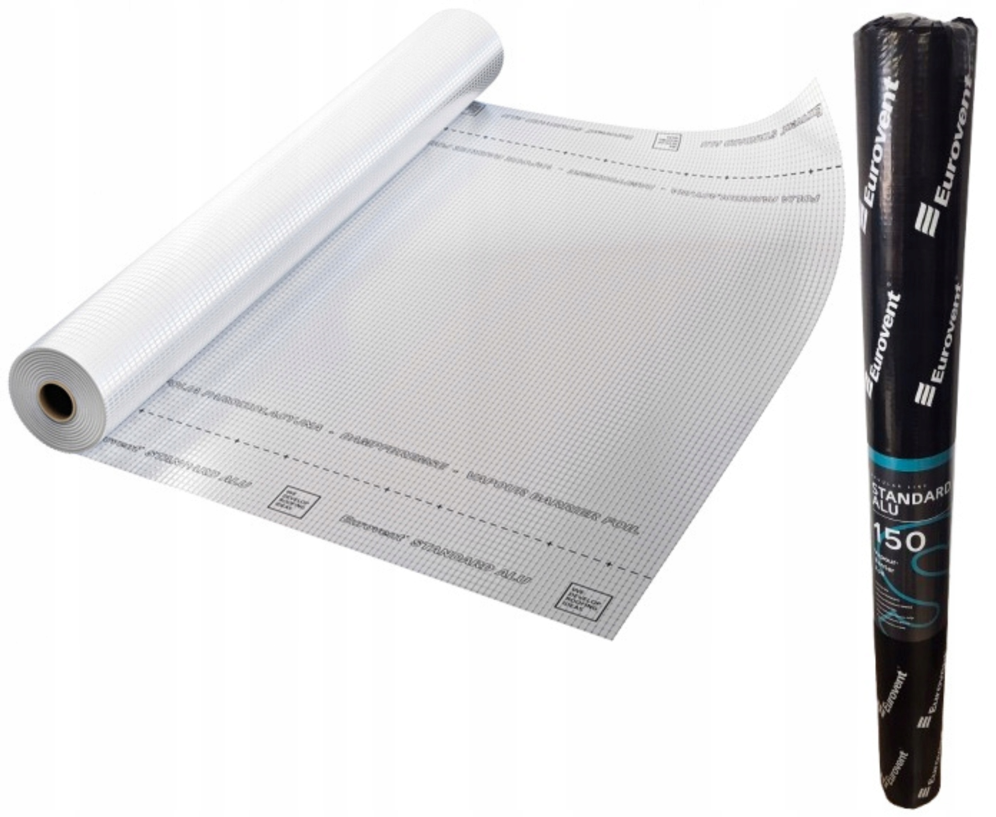 FOLIA PAROIZOLACYJNA EUROVENT STANDARD ALU 150g ROLKA 75m2 ALUMINIOWA