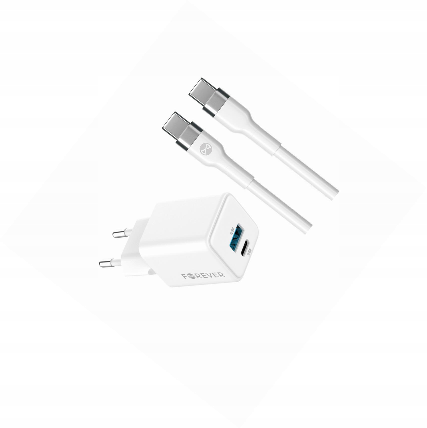 Szybka ładowarka GaN 30W Usb i Usb-c do Xiaomi Redmi Note 14 pro 4G