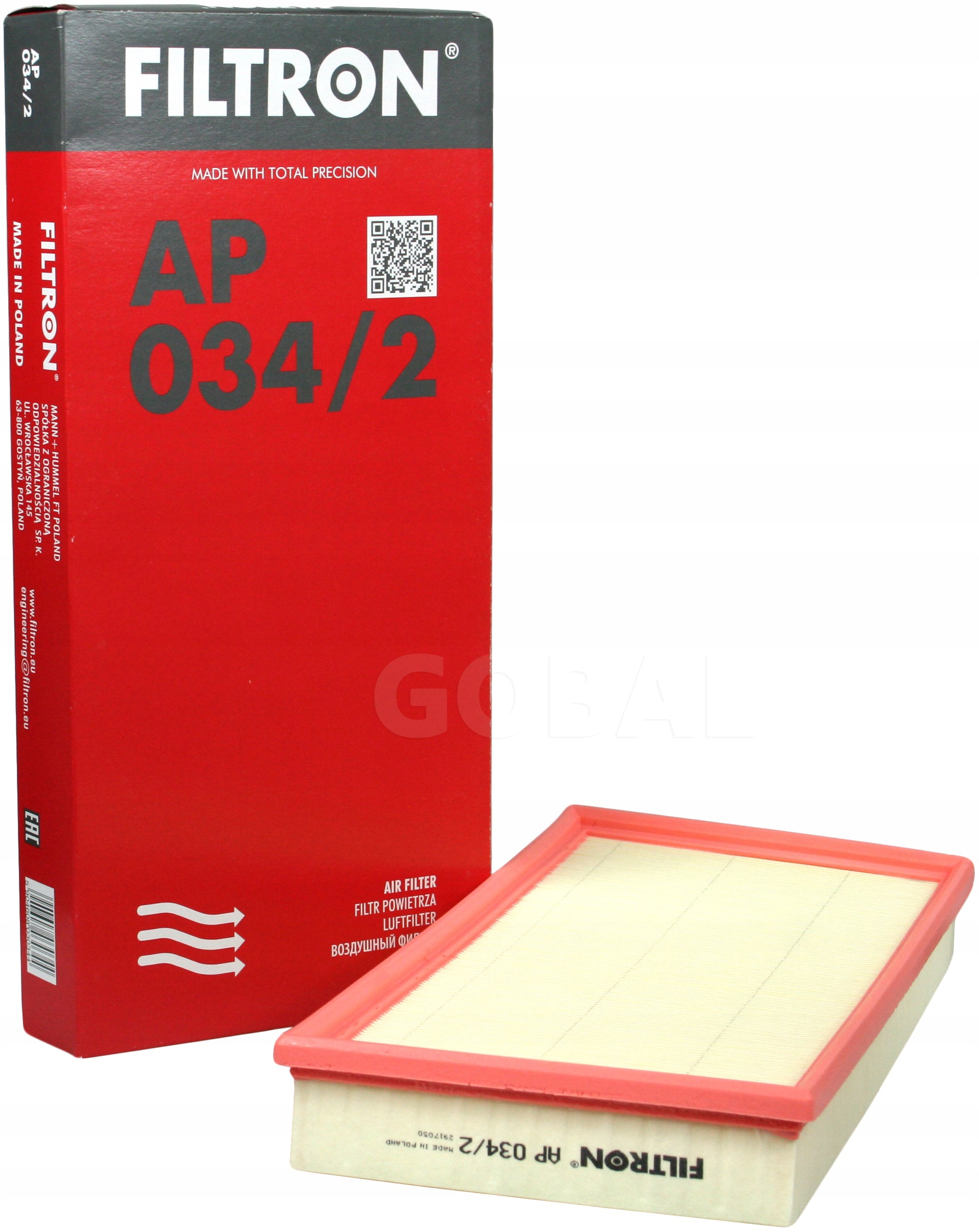 

Filtr Powietrza Filtron Ap 034/2