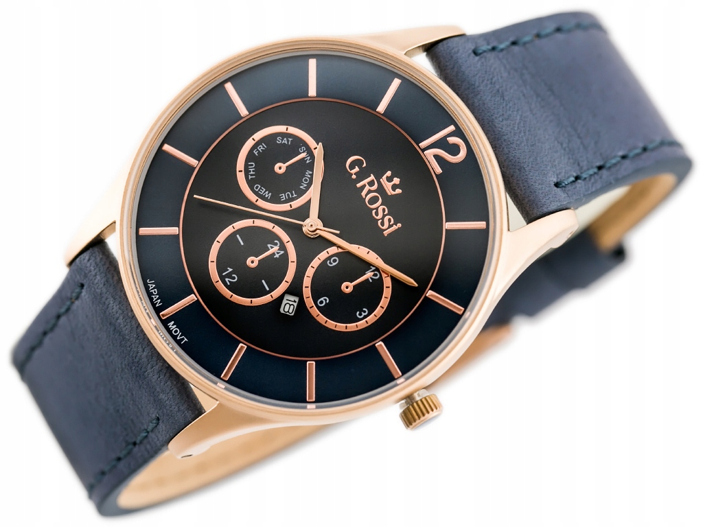 Pánské hodinky G. Rossi zg205f +box +gravírování