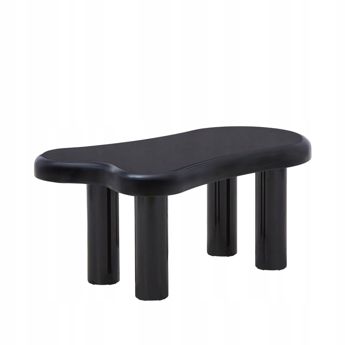 Kávový stolek Alto lakovaný černý 100x60x45 cm Homla