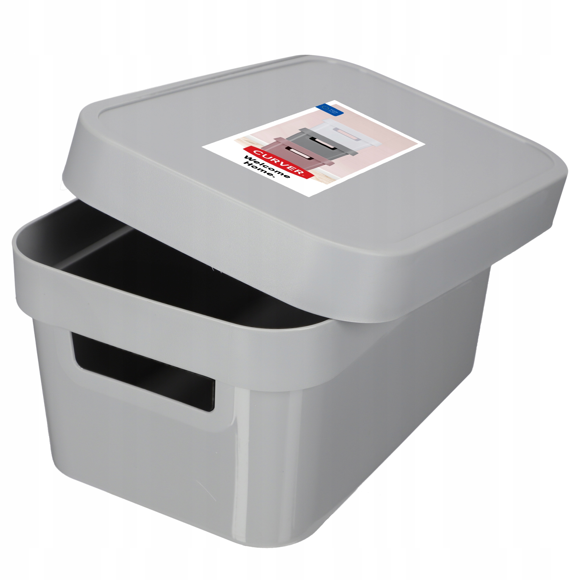 CURVER POJEMNIK PUDEŁKO Z POKRYWKĄ 4,5L SZARY