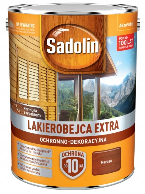 

Sadolin Extra Lakierobejca merbau, 5l