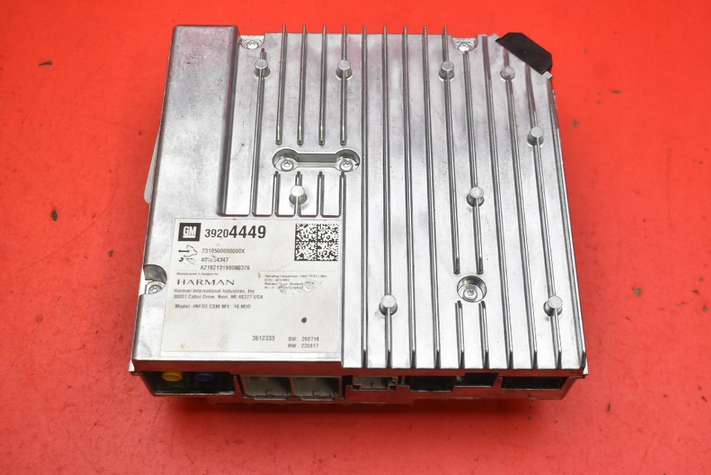 control unit module RADIA navigation devices 39204449 OPEL INSIGNIA B 17-20