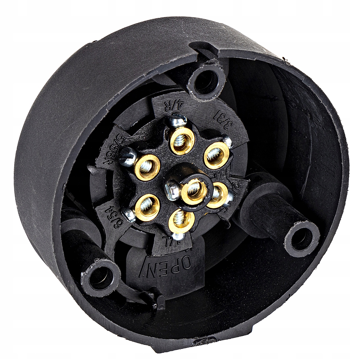 Gniazdo przyczepy 7-biegunowe plastikowe przyczepk Marka Kamar