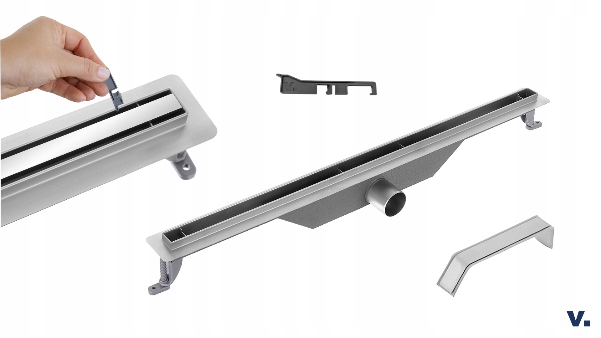 Odpływ liniowy VOGI ULTRA SLIM - 90 cm Długość 90 cm