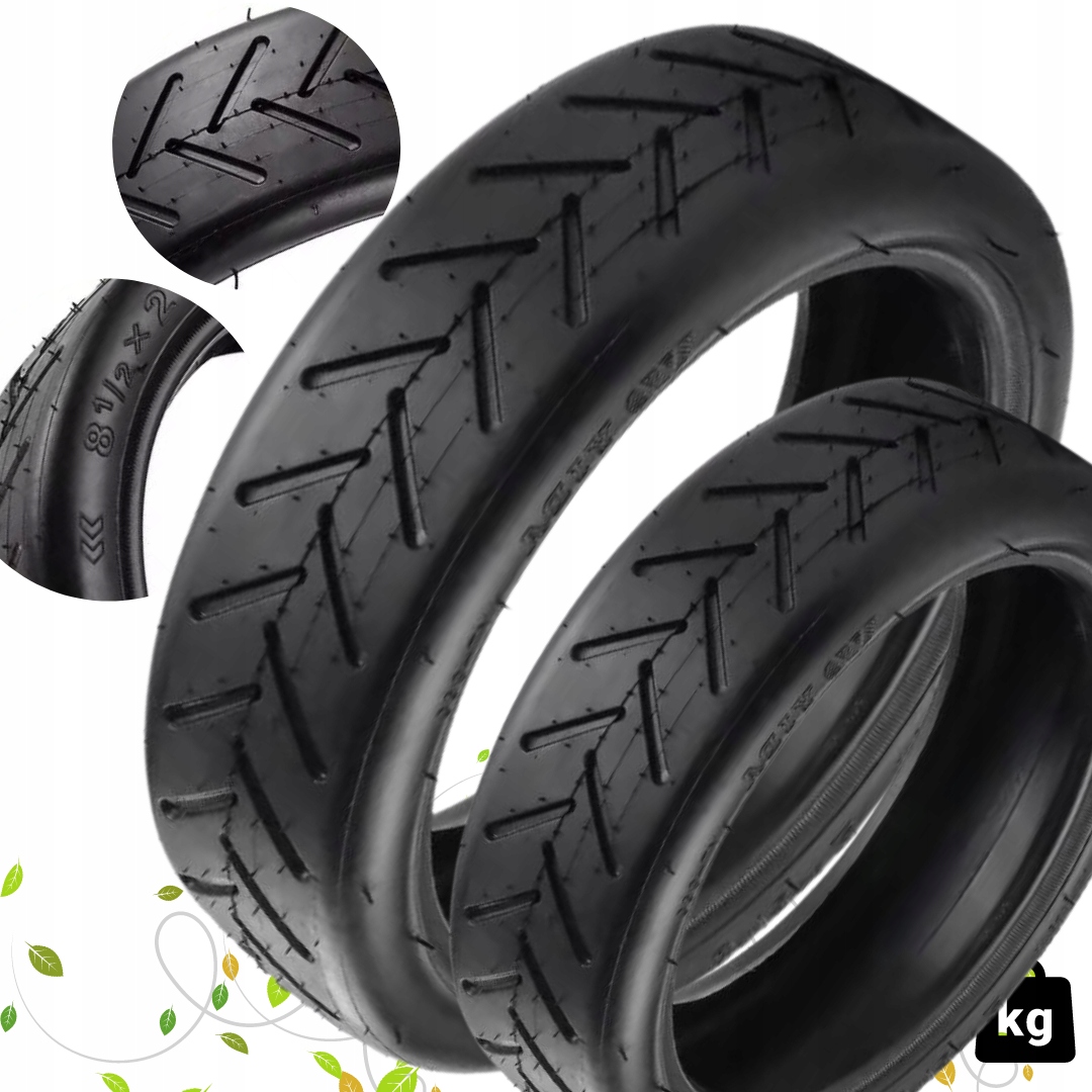 2x Opona Dętkowa 8,5x2 81/2x2 Do Hulajnoga Xiaomi M365 1S Pro 1 2 E 3 Motus