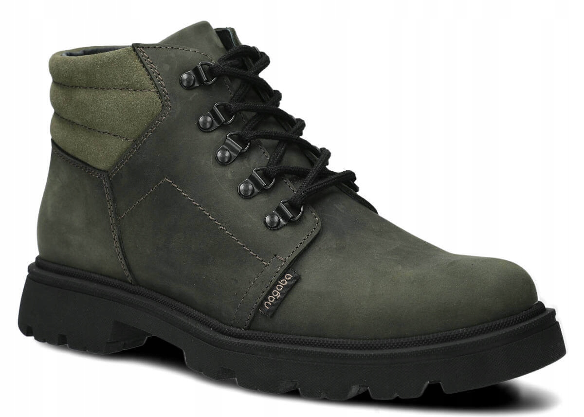 Nagaba 1122 Khaki – Pohodlné, Kožené, Polské Pánské Trapery