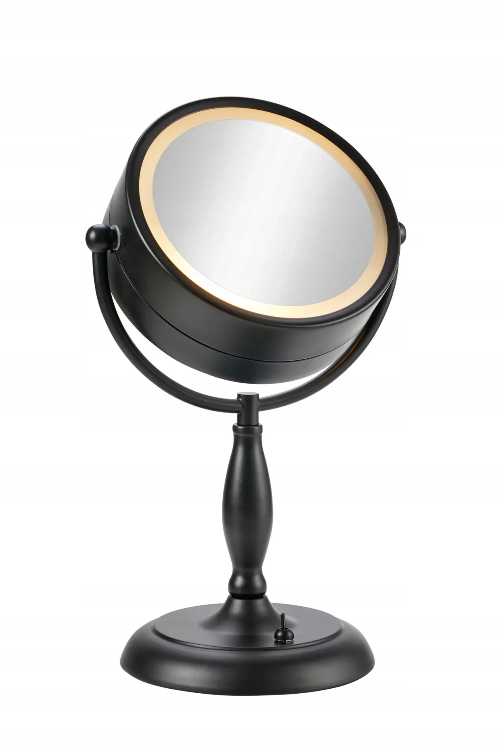 Markslöjd kozmetické zrkadlo s osvetlením na stôl čierne