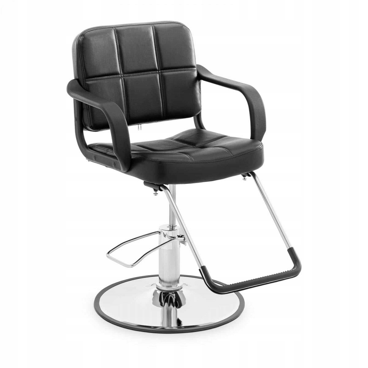 Barberské kosmetické kadeřnické křeslo s podnožkou Physa Epsom černé