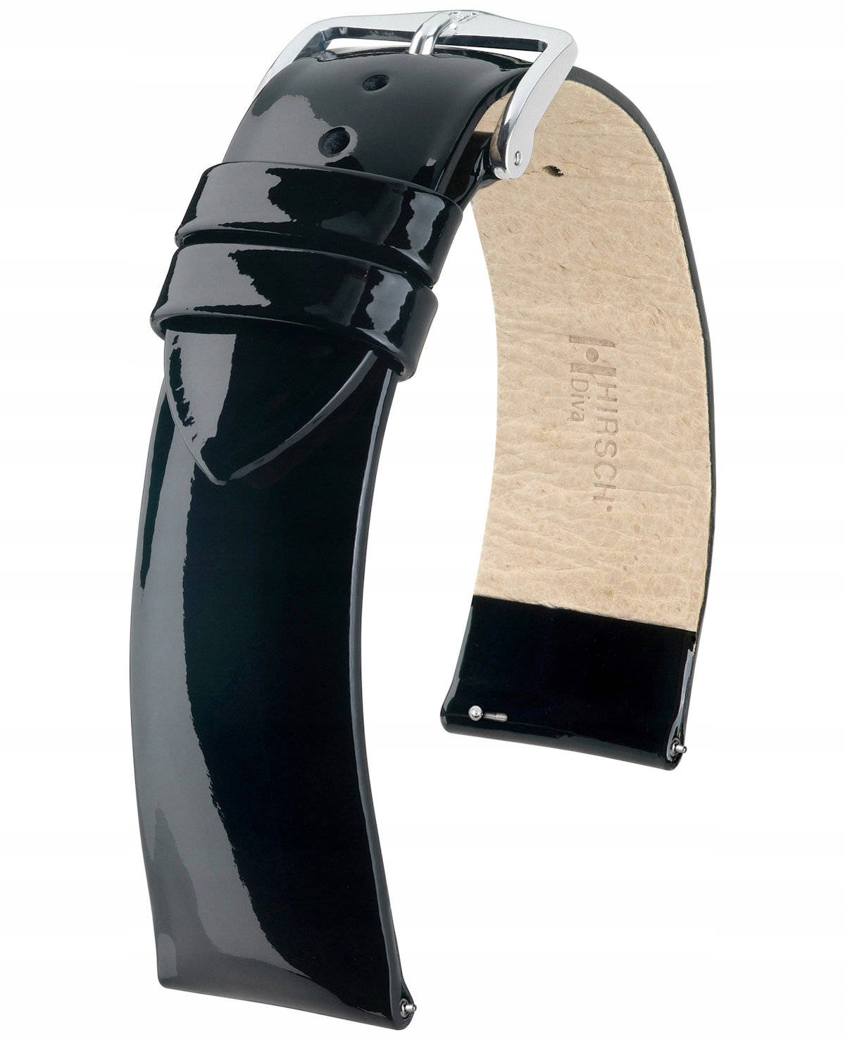 Kožený Řemínek Na Hodinky Hirsch Diva 14 mm Lakovaný