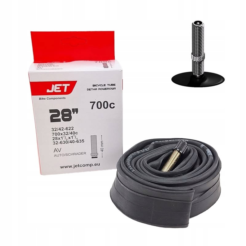 Dętka rowerowa Jet Blackone 700x32/40C Av 40 mm