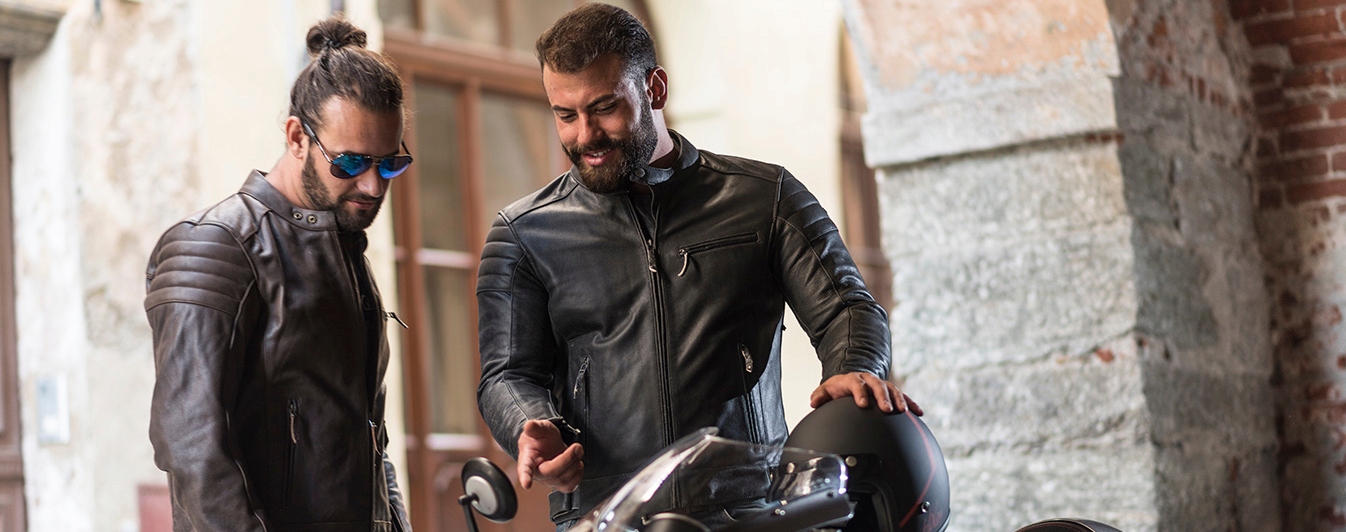 Kurtka IXS Cruiser SKÓRA na Bober Cafe Racer r. 52 Rozmiar L