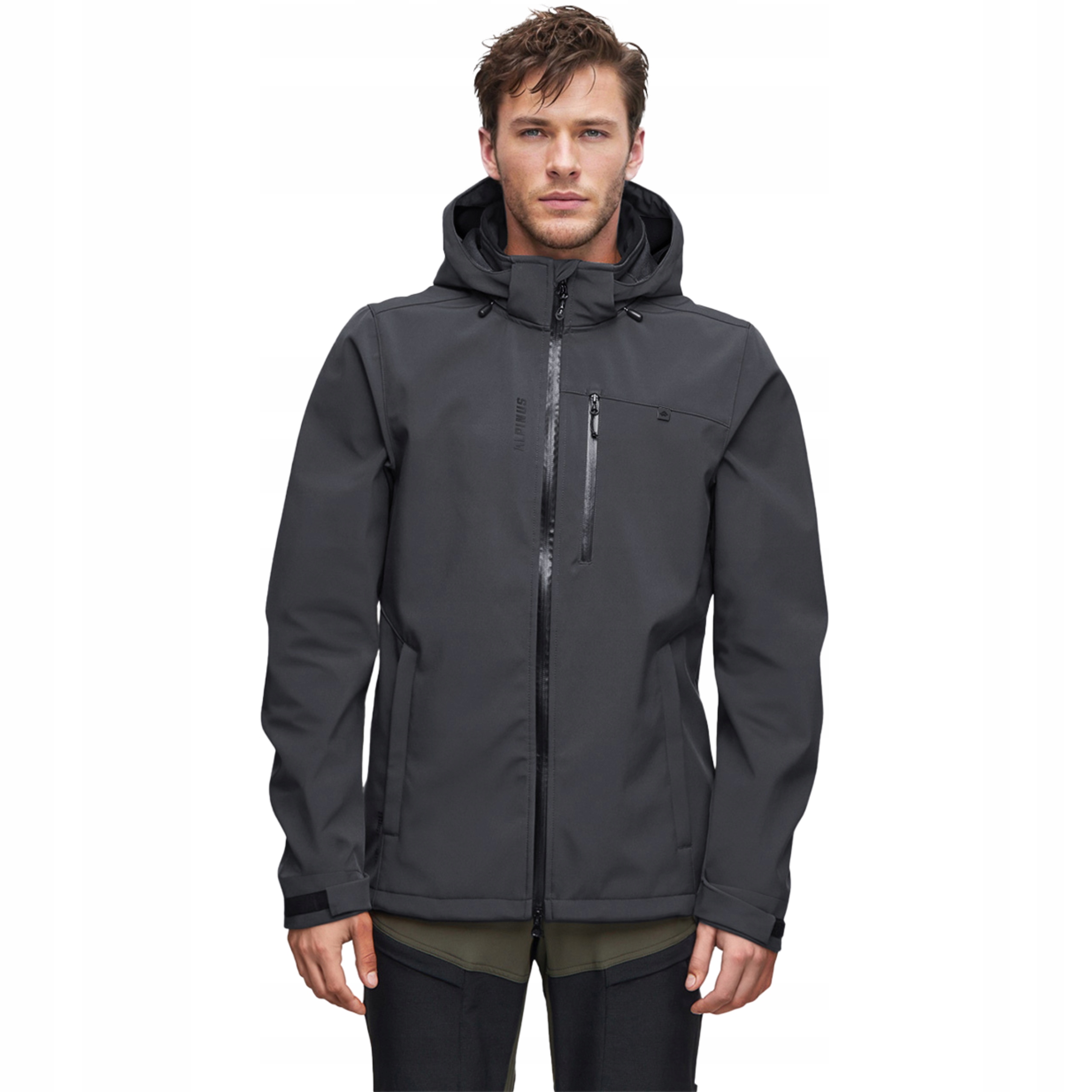 Kurtka Softshell Alpinus Zimowa Męska Na Deszcz Z Membraną 10.000 Storm M