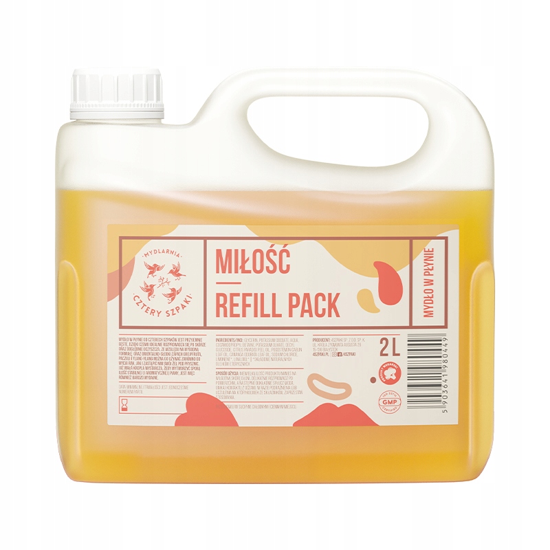 Cztery Szpaki Naturalne Mydło w płynie Miłość 2000 ml