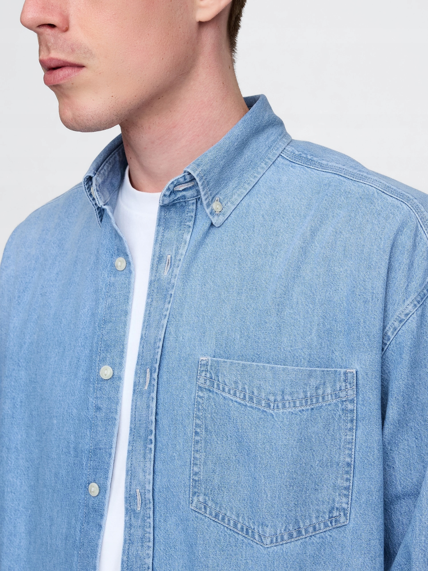 Gap Oversize džínová košile Big Shirt