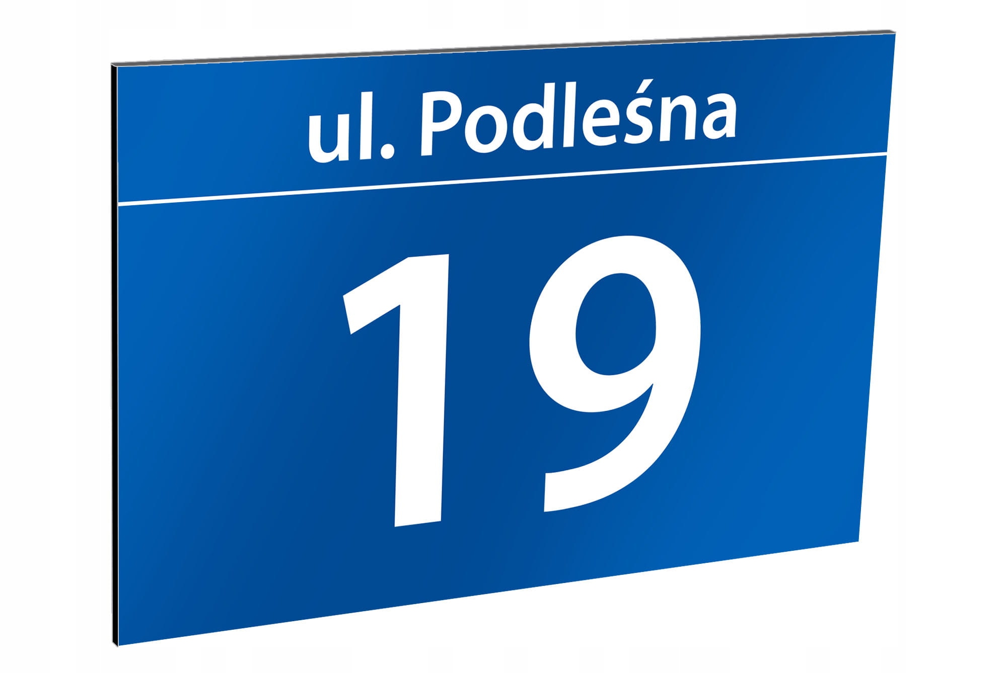 Tablica adresowa z numerem domu 40 x 30 cm