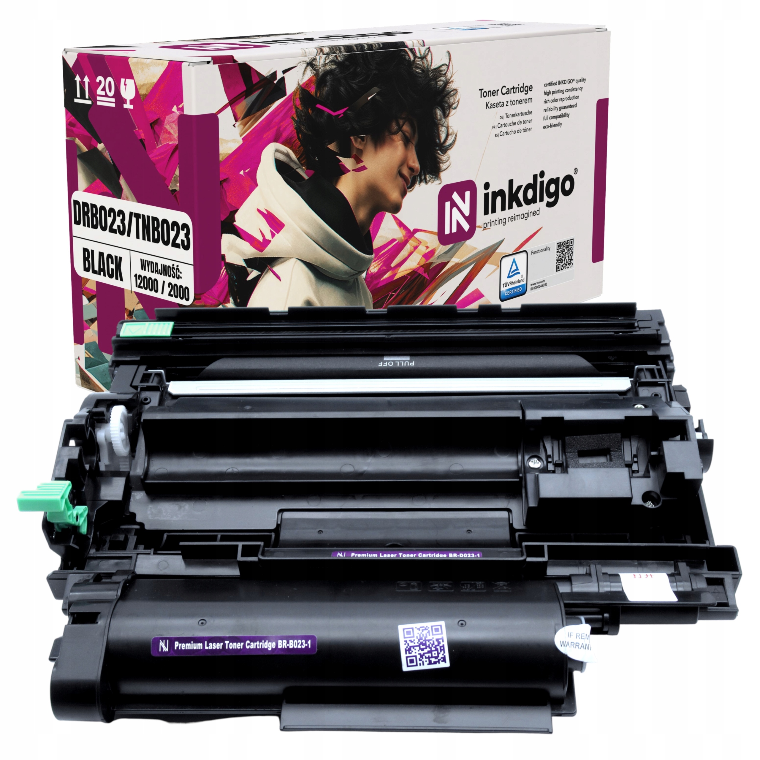 Toner TN-B023 buben DR-B023 náhradní pro Brother Dcp-b 7520 Mfc-b 7715