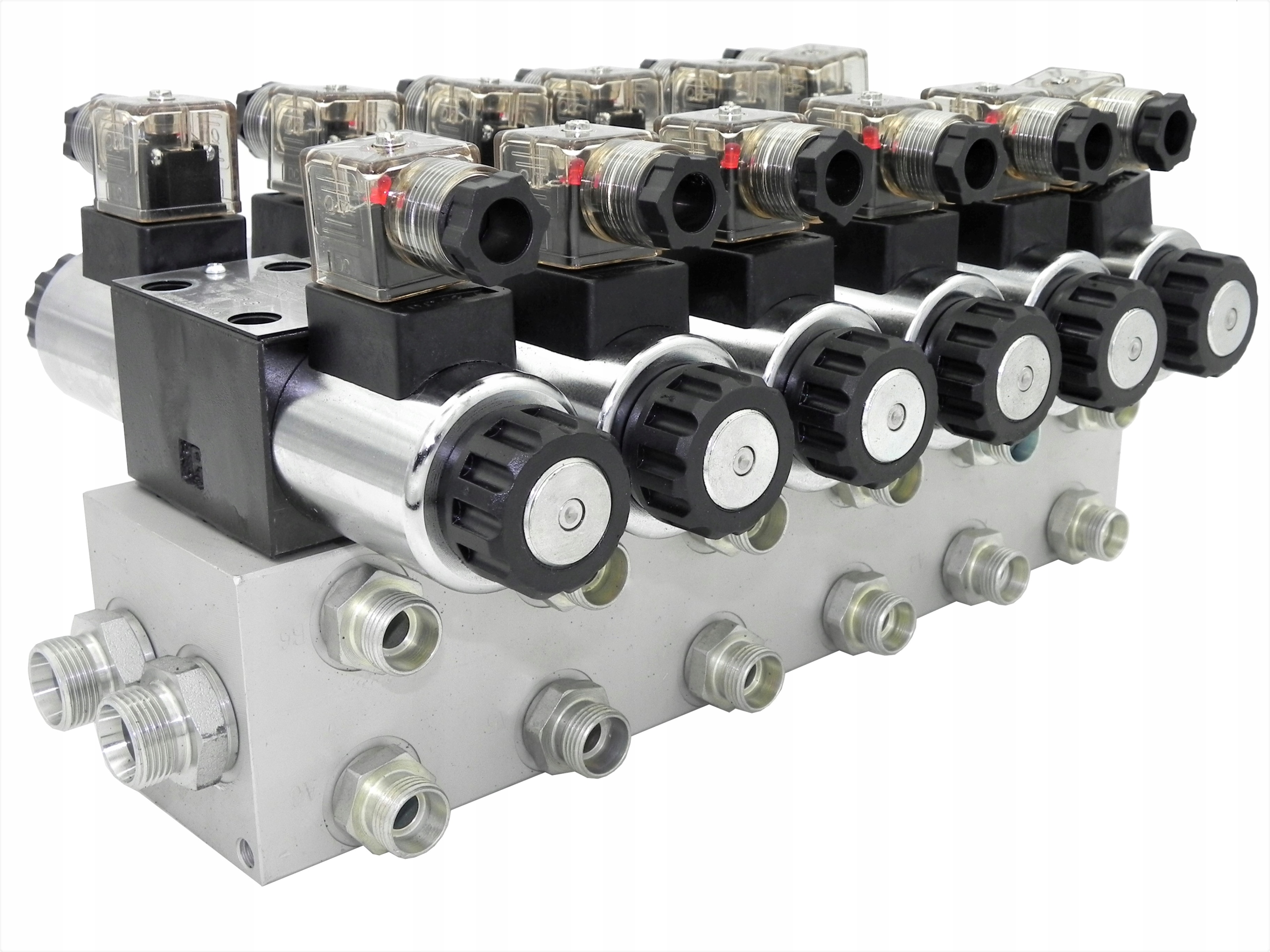 Hydraulický Rozdělovač Cetop 6, 6-SEKČNÍ, 60 l/min, Elektro 230V