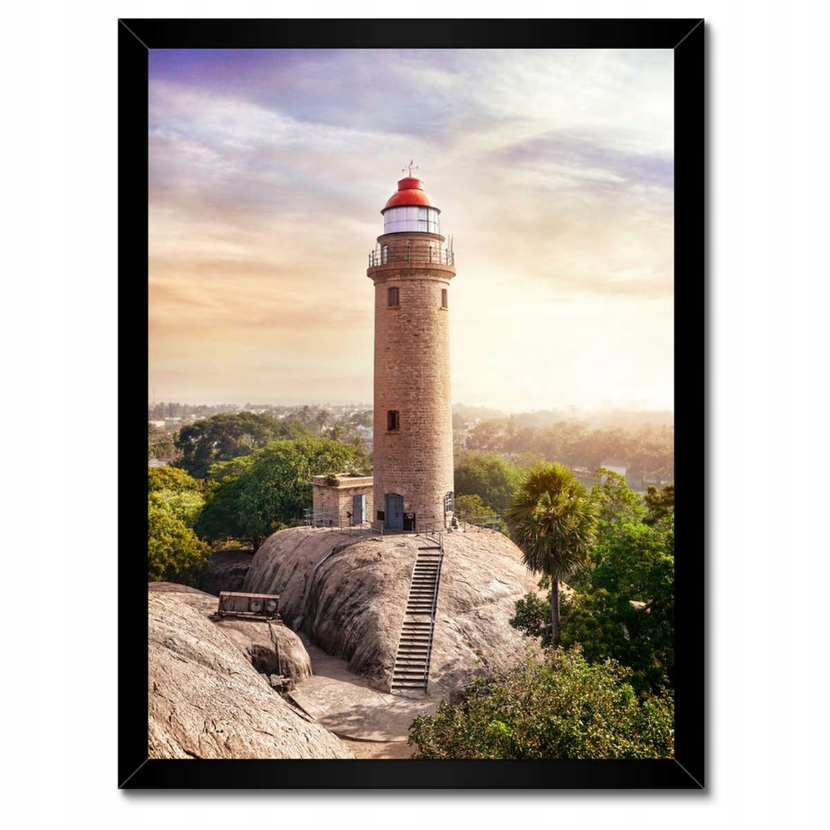 Plakáty v rámu 30x40 Maják Mahabalipuram
