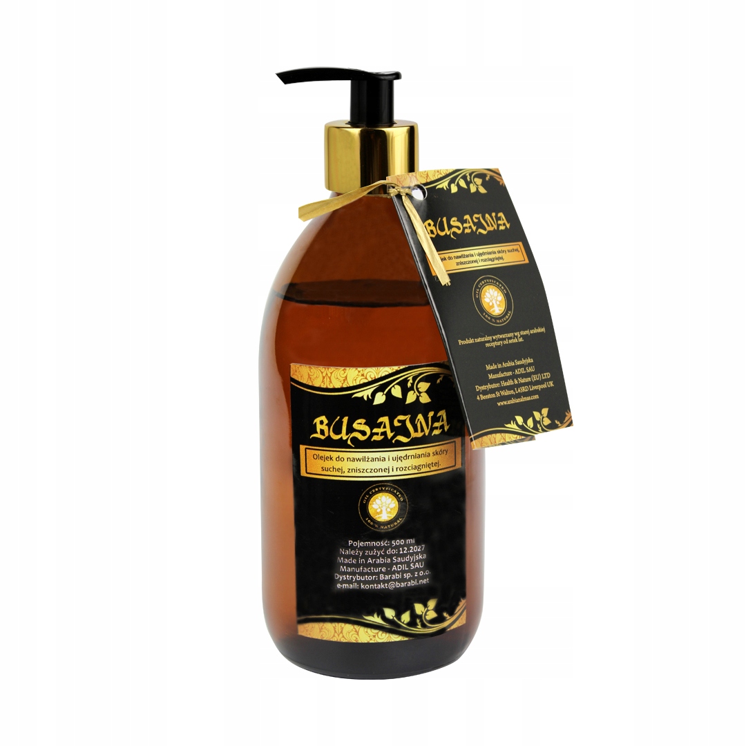 Busajna 500 ML Olejek Nawilżająco Ujędrniający Do Ciała I Twarzy Cytrusowy