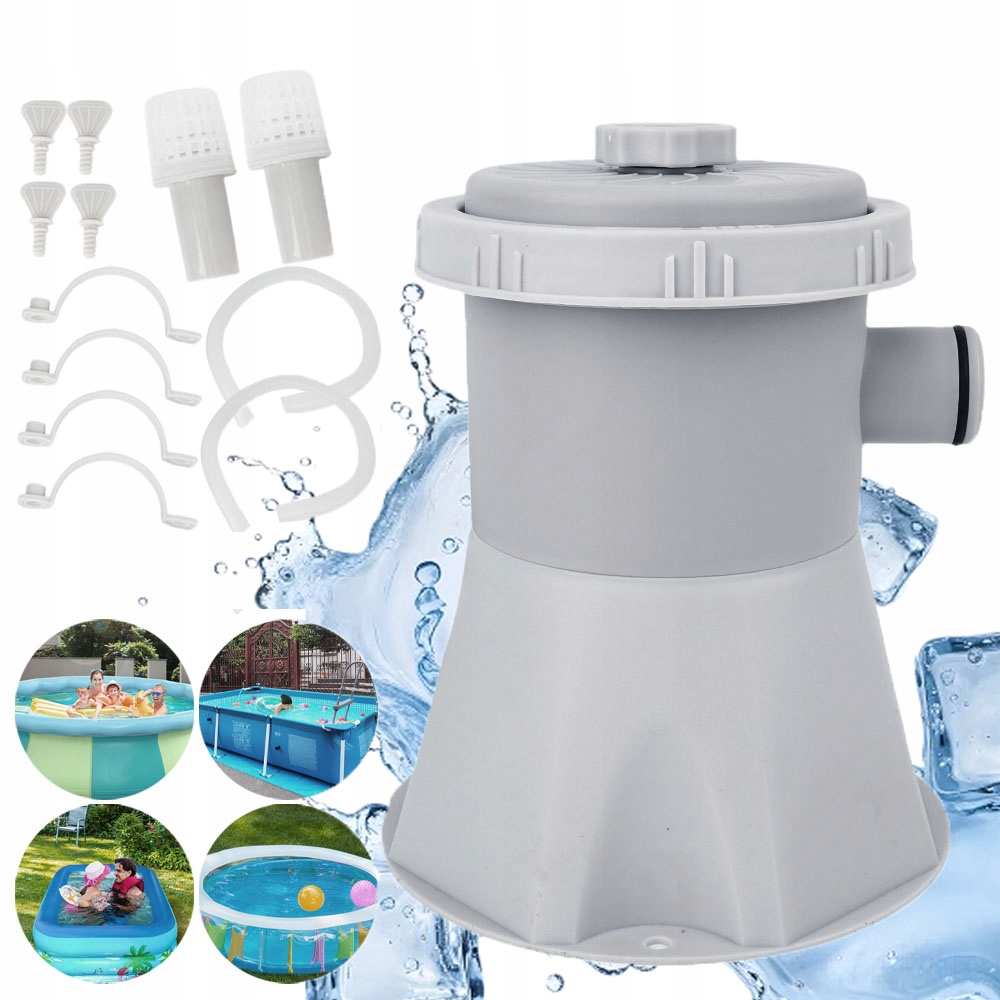 Filtrační Čerpadlo Do Bazénu 15 W 1132 L/h S Přípojkami A Hadicemi