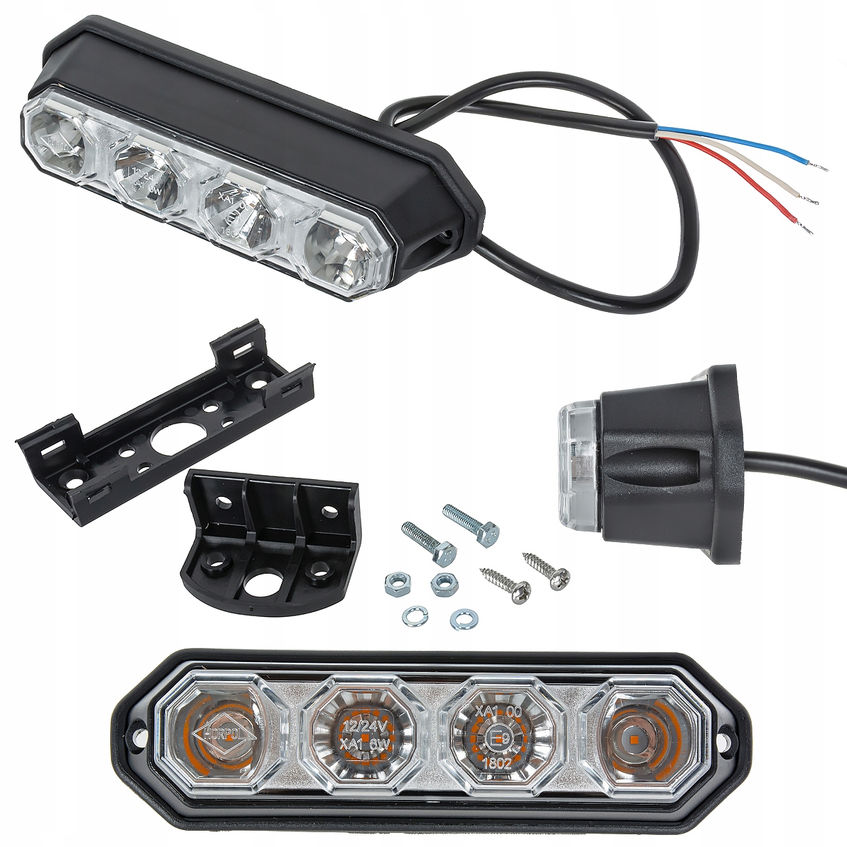 

Lampa ostrzegawcza pomarańczowa Led 12V 24V HOR78
