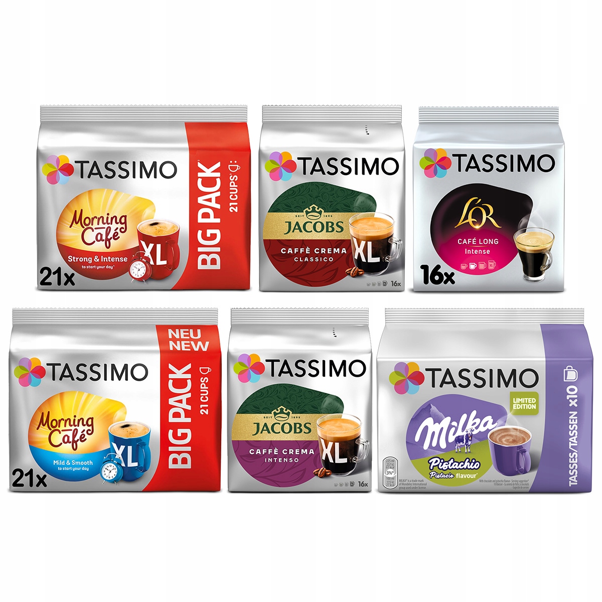 Kapsułki Tassimo zestaw XL z Milka Pistachio 5+1 Gratis!