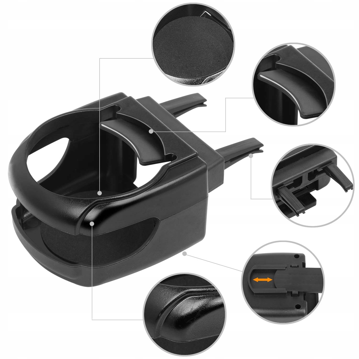 SAMOCHODOWY UCHWYT NA KUBEK NAPOJE PUSZKI HOT DOG DO AUTA KRATKI NAWIEWU Producent Verk Group