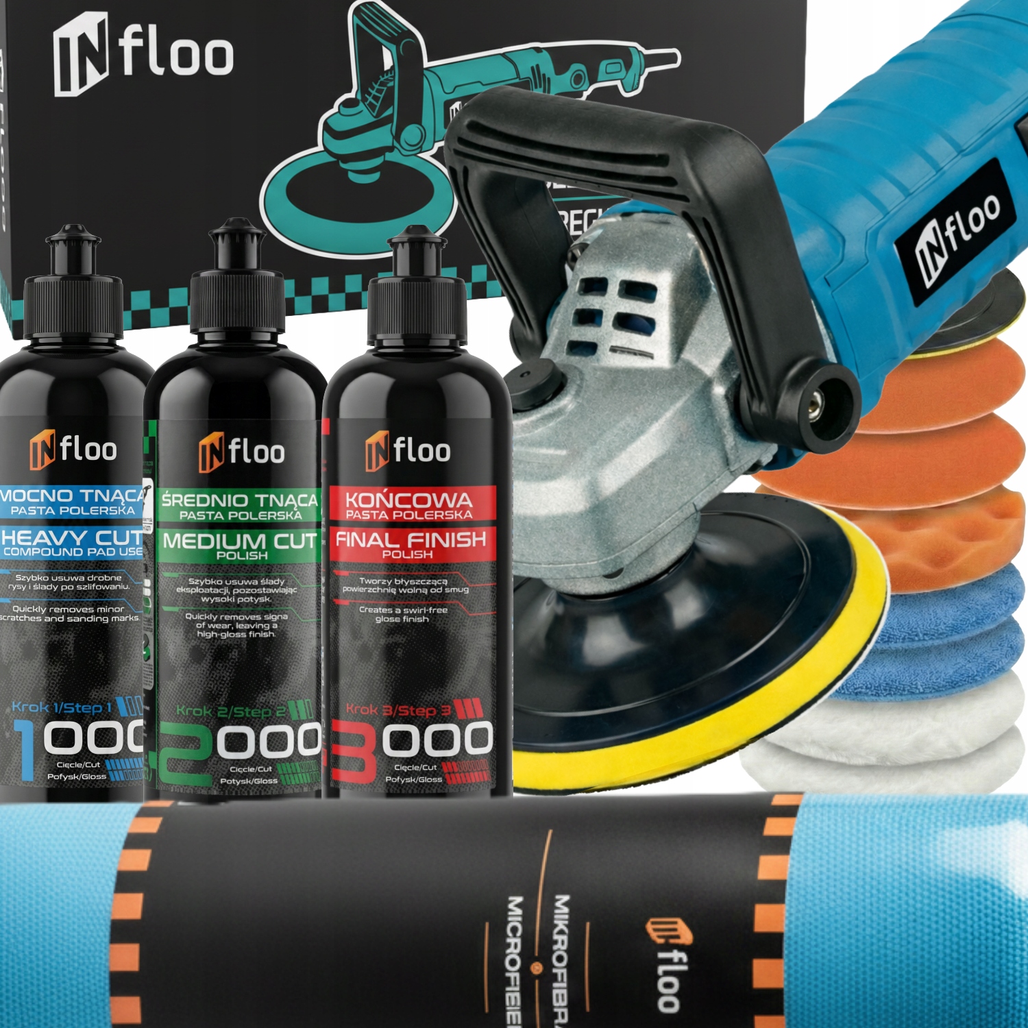 Leštící Stroj Automobilová Rotační S Regulací Otáček Sada