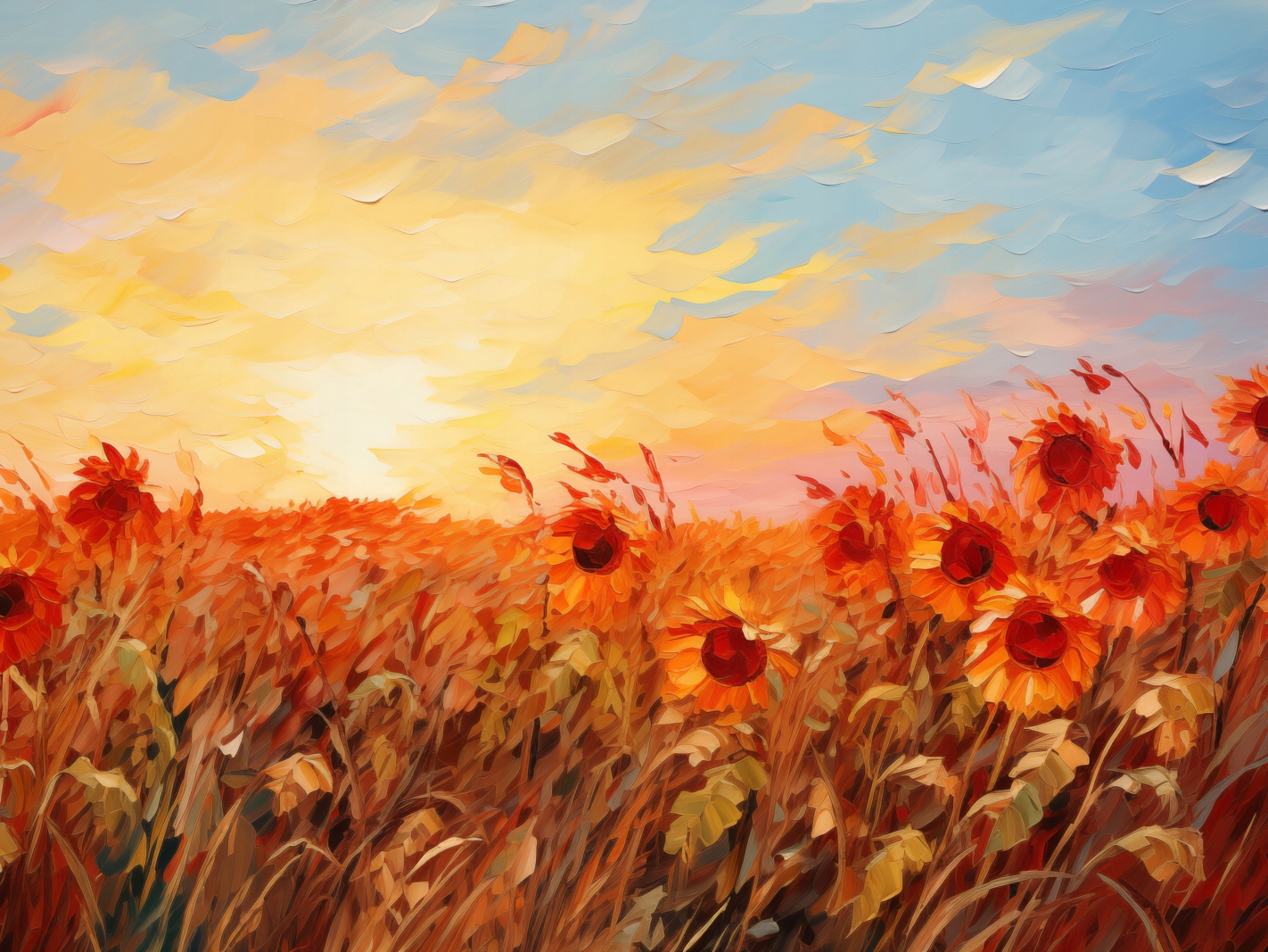 Plagát 100x75 cm Plamene súmraku