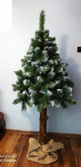 

Choinka sztuczna diamentowa na pniu gęsta 180cm