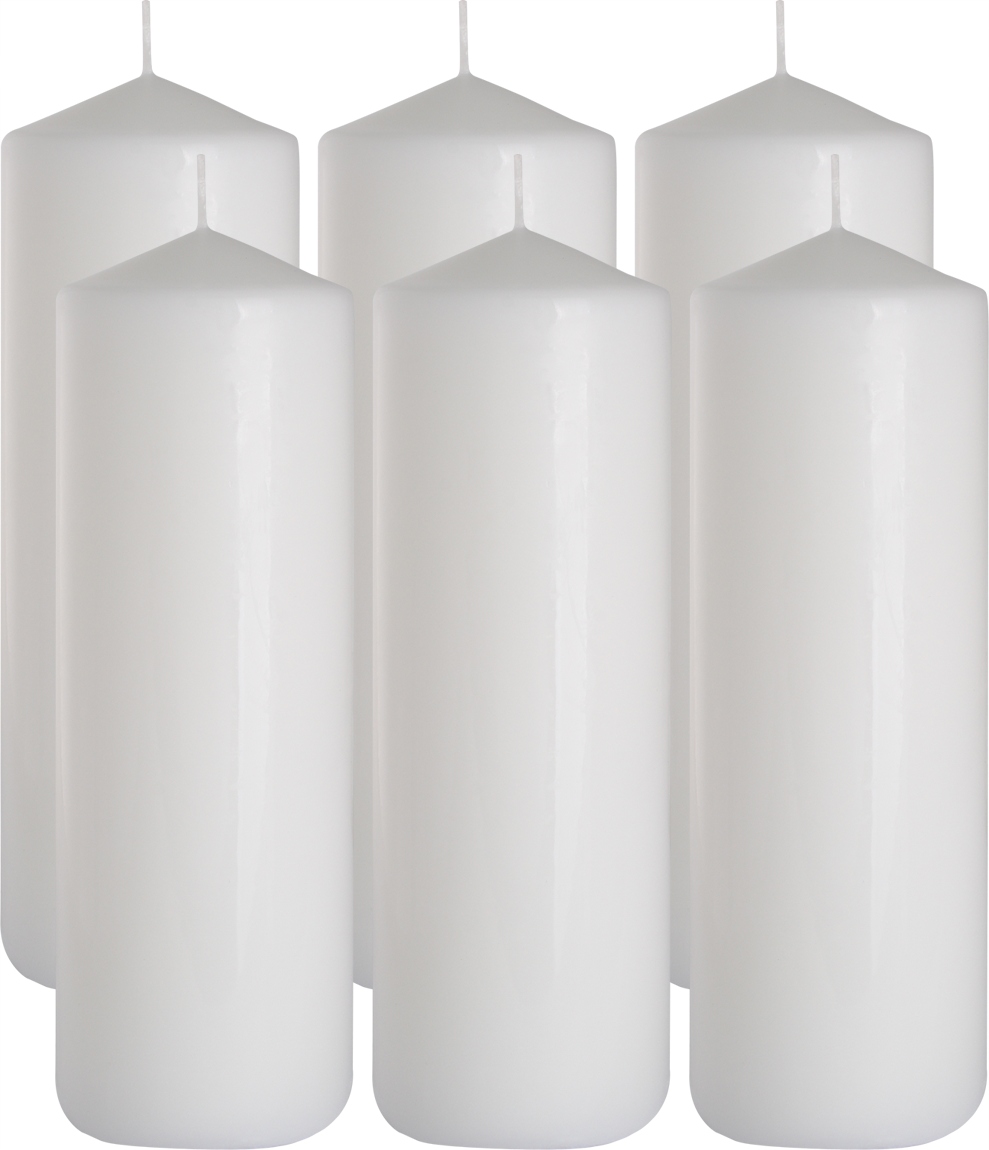 

Bezzapachowe Świeczki Świece Walce Bispol Biała