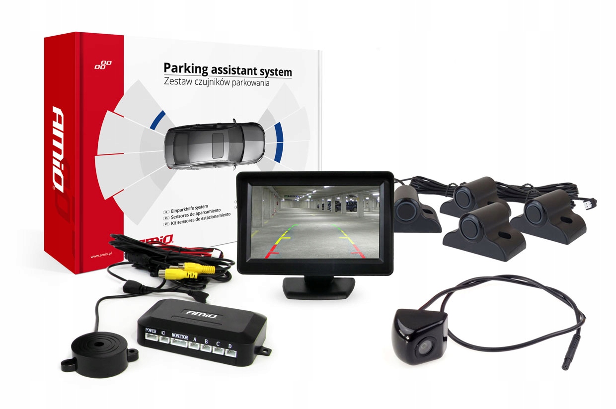 Parkovacie senzory pre cúvanie kamera HD+monitor 4,3'' Truck TFT01 HD-310