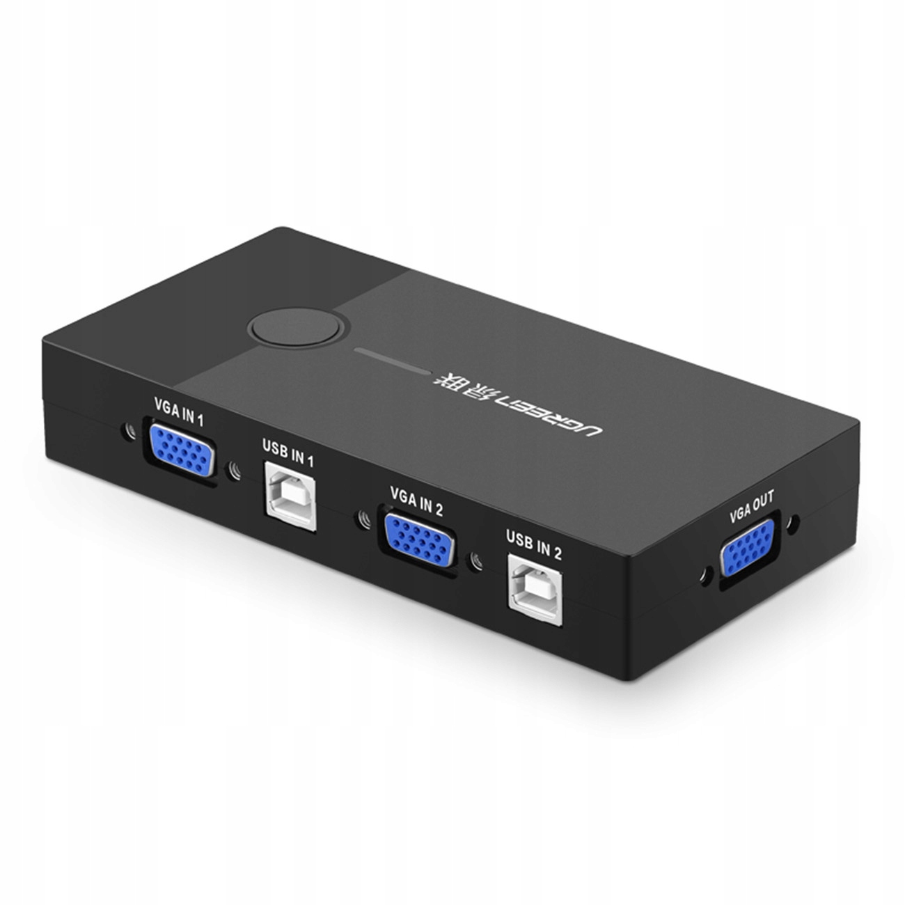 UGREEN ROZDZIELACZ VIDEO PRZEŁĄCZNIK SWITCH HUB KVM 2X VGA DO VGA USB-B 2.0