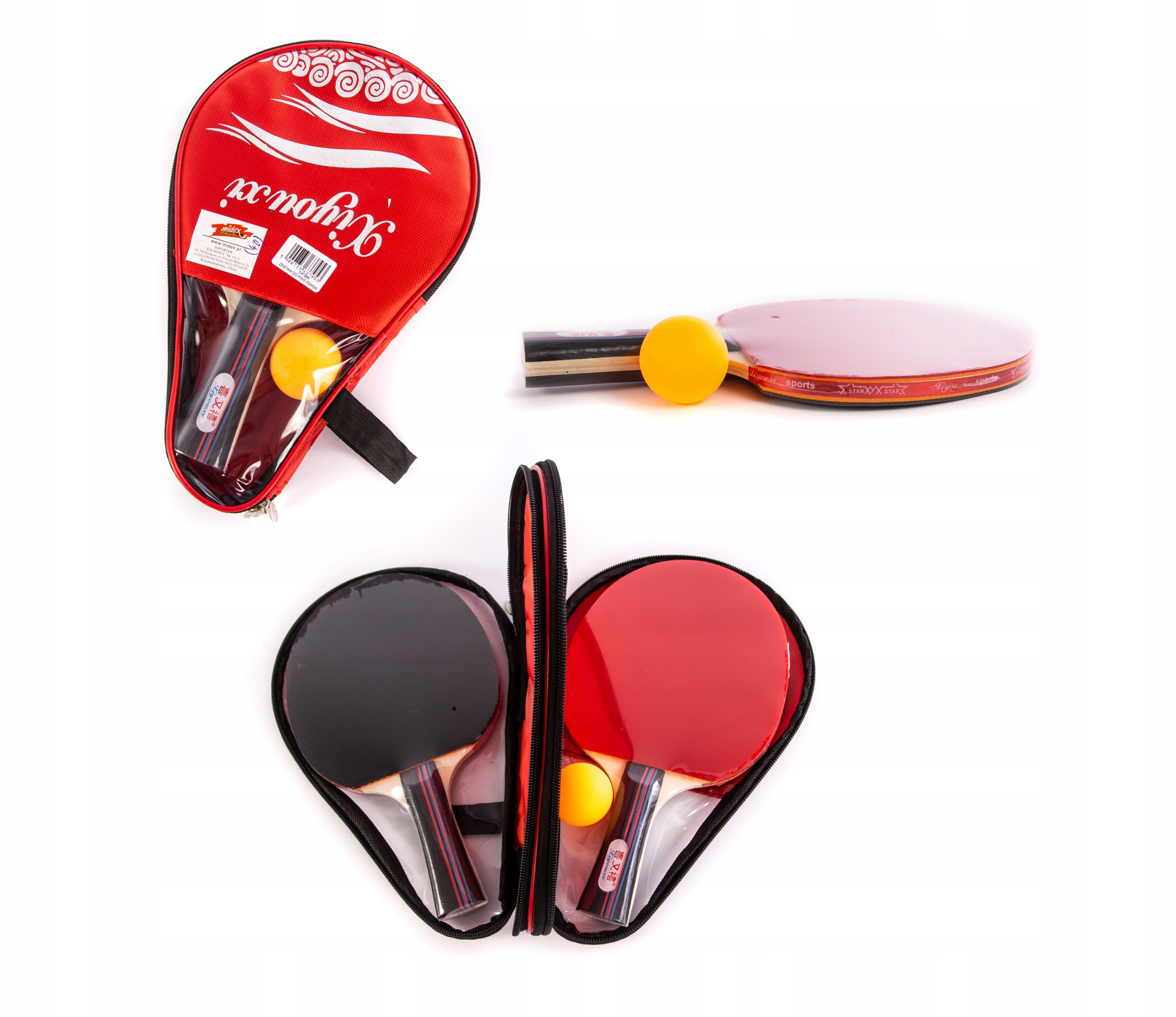 

Zestaw Ping Pong W Pokrowcu Rakietki Paletki Piłki