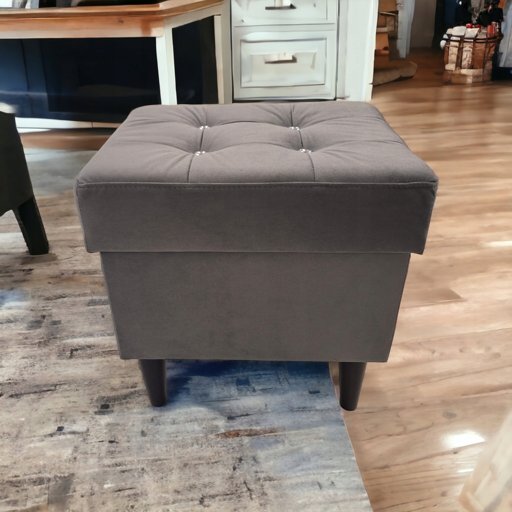 pufa otwierana 40x30x40 schowek ławka wymiar Głębokość mebla 30 cm