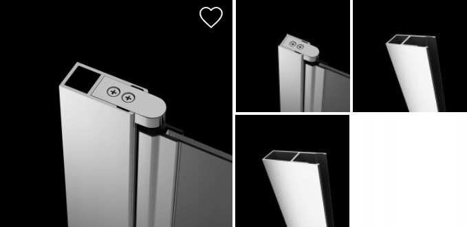 Drzwi prysznicowe składane Eos DWB 80x197 PRAWE Linia Eos DWB