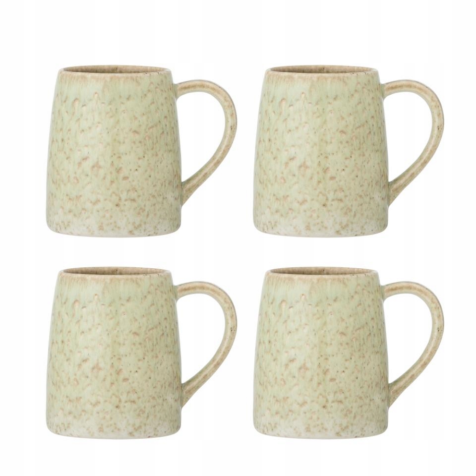 Bloomingville Winnie Hrnček 370 ml Sada 4 pohárov svetlozelená