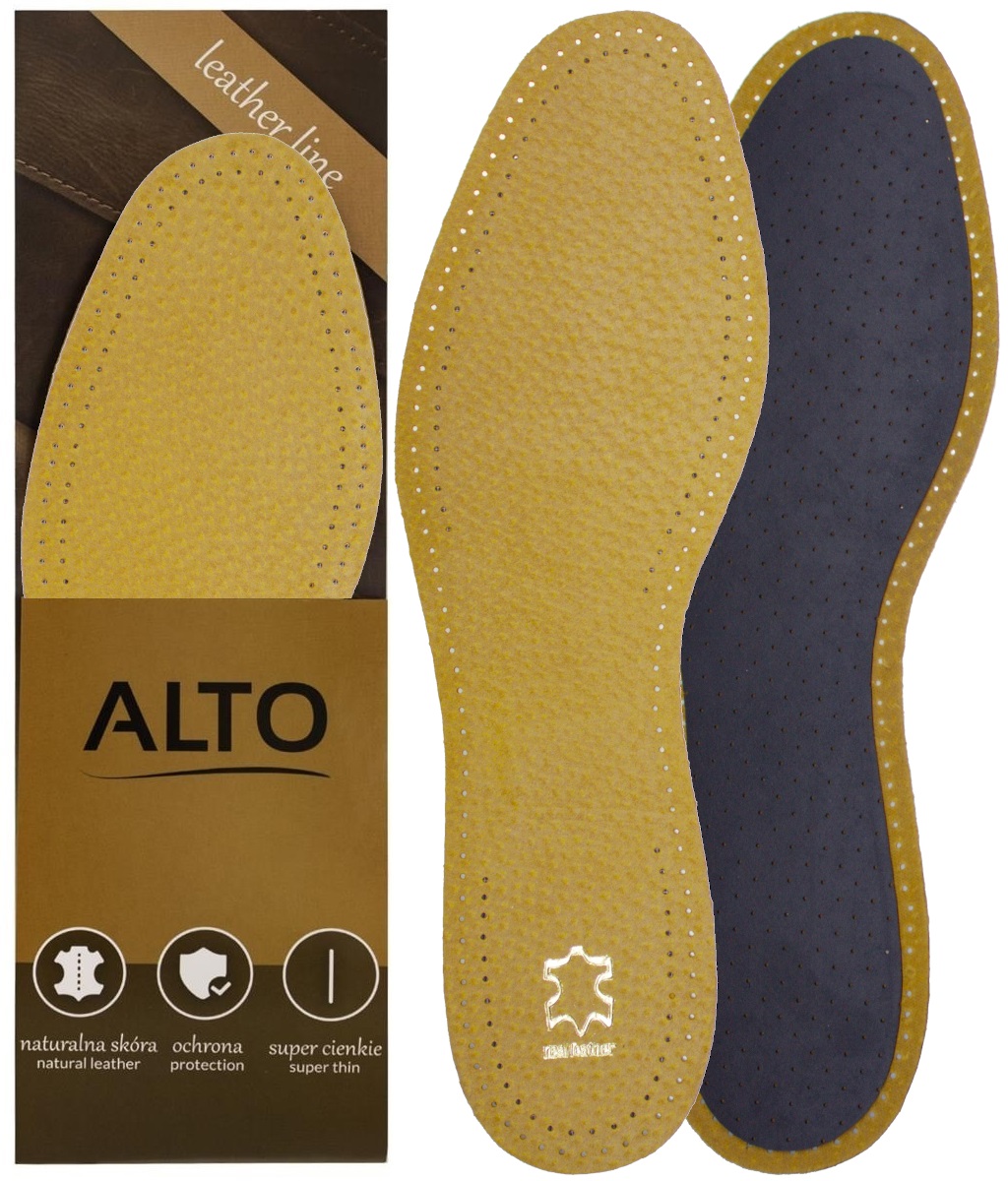 SKÓRZANE WKŁADKI DO BUTÓW PRZECIWPOTNE SKÓRA 40