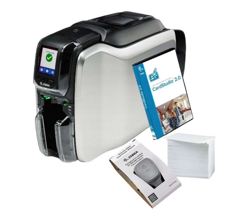 Tlačiareň kariet Zebra ZC300 obojstranná, Usb, Ethernet, sada Quikcard